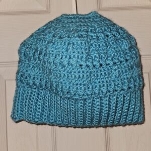 Blue Crochet Beanie